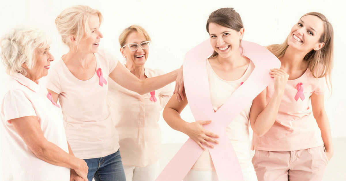 women pink ribbon